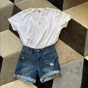 GAP Denim Distressed Shorts
